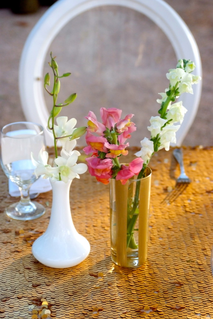Reception floral details